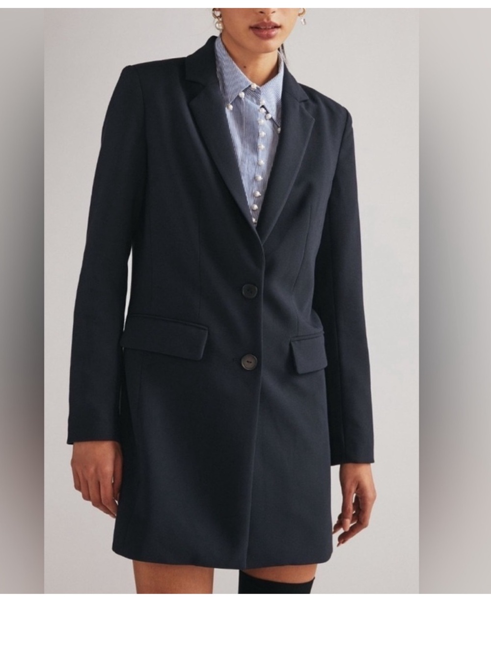 Anthropologie Maeve Long Line Blazer